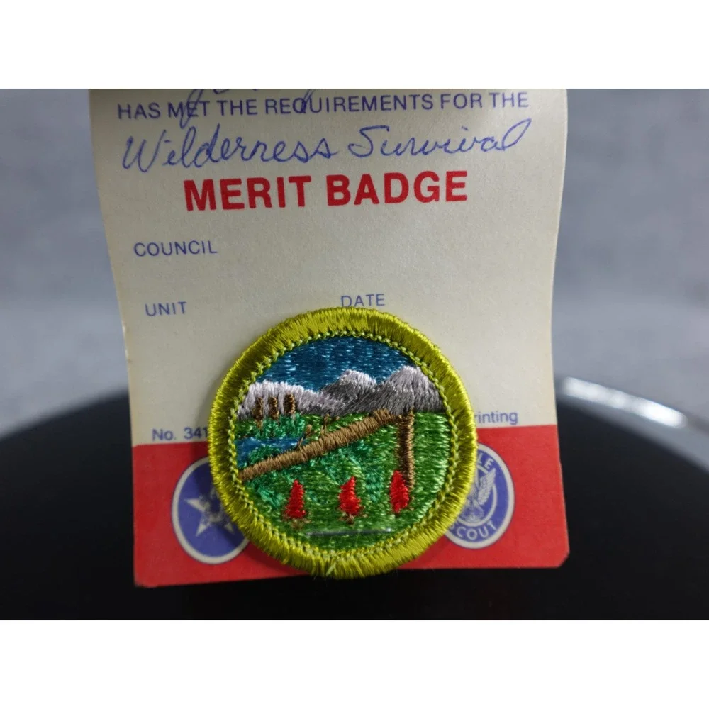Lot of 8 Boy‎ Scouts of America Merit Badges with Cards